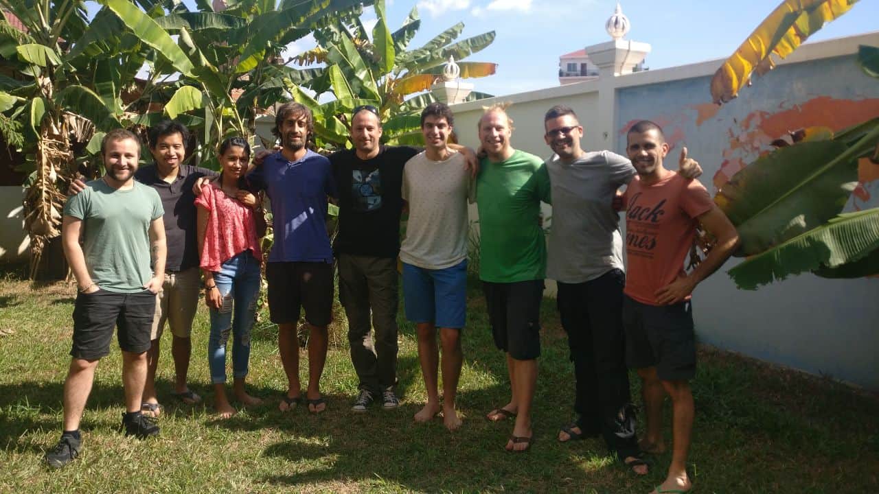 AngkorHUB coworkers in the garden